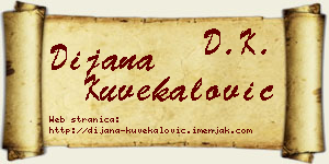 Dijana Kuvekalović vizit kartica
